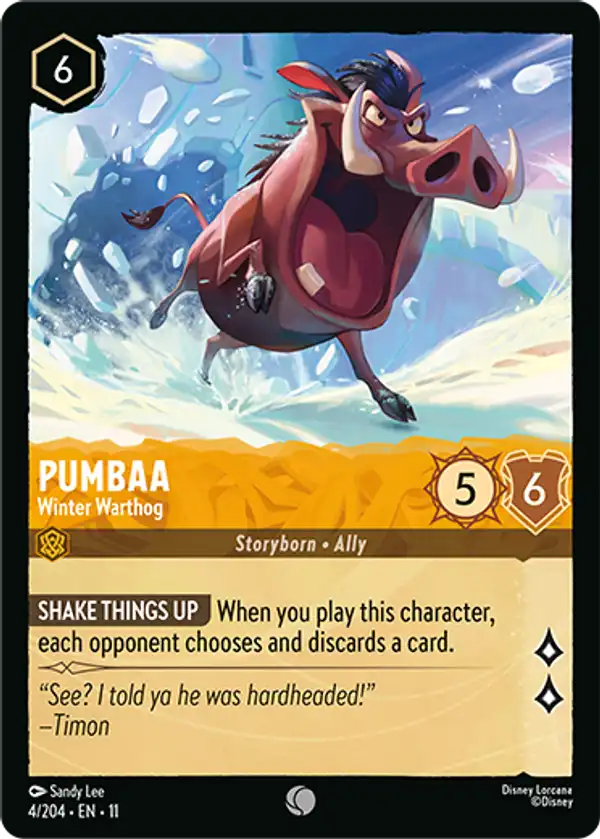 Pumbaa - Winter Warthog