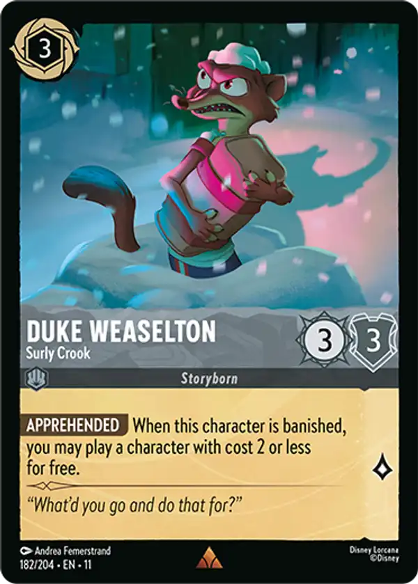 Duke Weaselton - Surly Crook