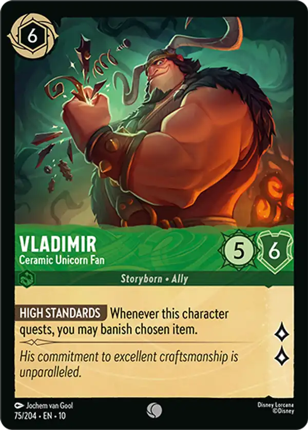 Vladimir - Ceramic Unicorn Fan