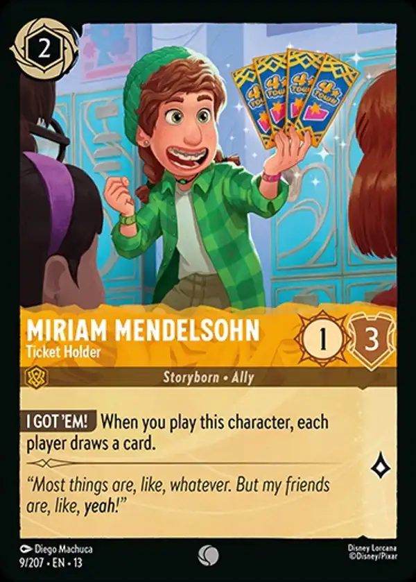 Miriam Mendelsohn - Ticket Holder