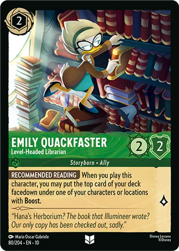 Emily Quackfaster - Level-Headed Librarian