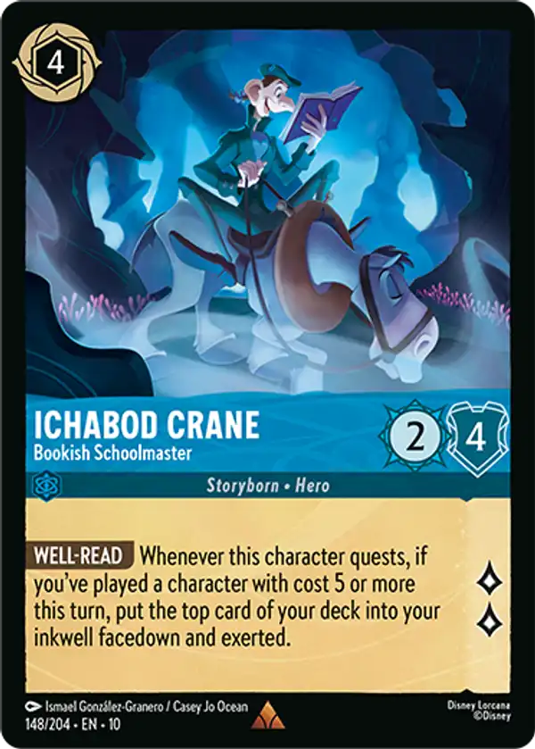 Ichabod Crane - Bookish Schoolmaster