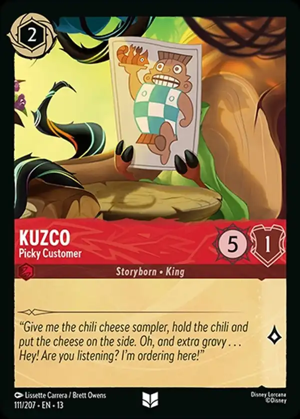 Kuzco - Picky Customer
