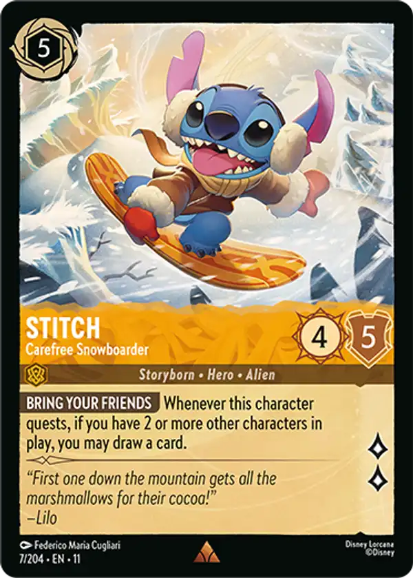Stitch - Carefree Snowboarder