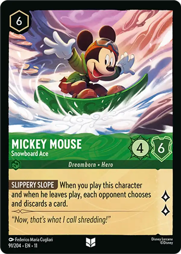 Mickey Mouse - Snowboard Ace