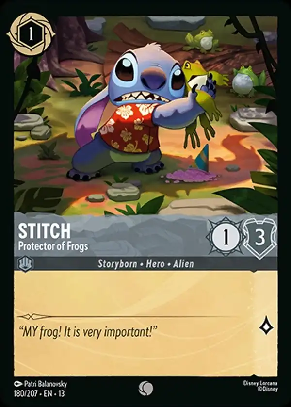 Stitch - Protector of Frogs